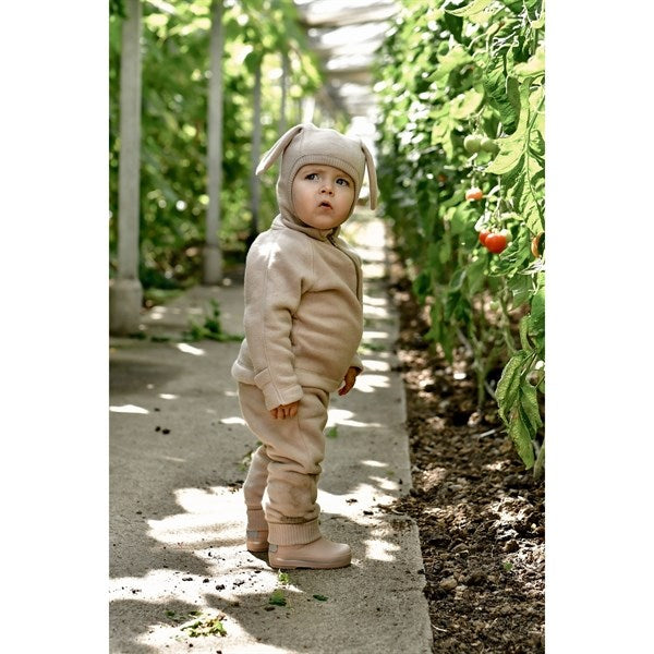 Mikk-Line Bomuld Fleece Jakke Warm Taupe