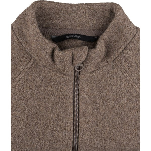 Mikk-Line Bomuld Fleece Jakke Melange Denver