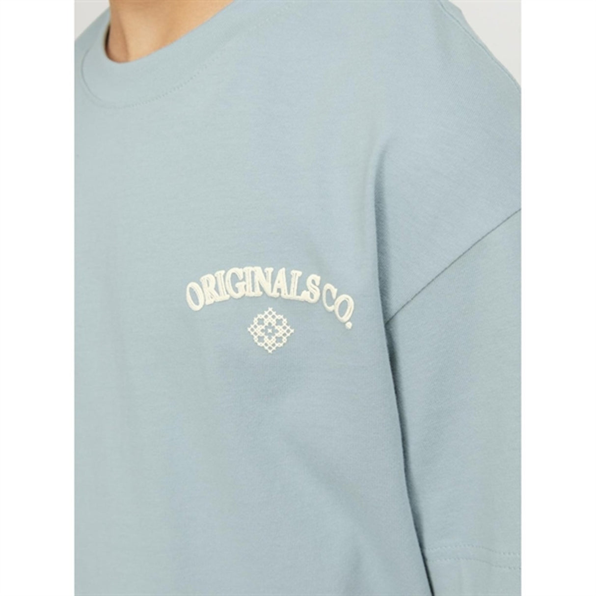 Jack & Jones Junior Gray Mist Jorsantorini Back T-Shirt