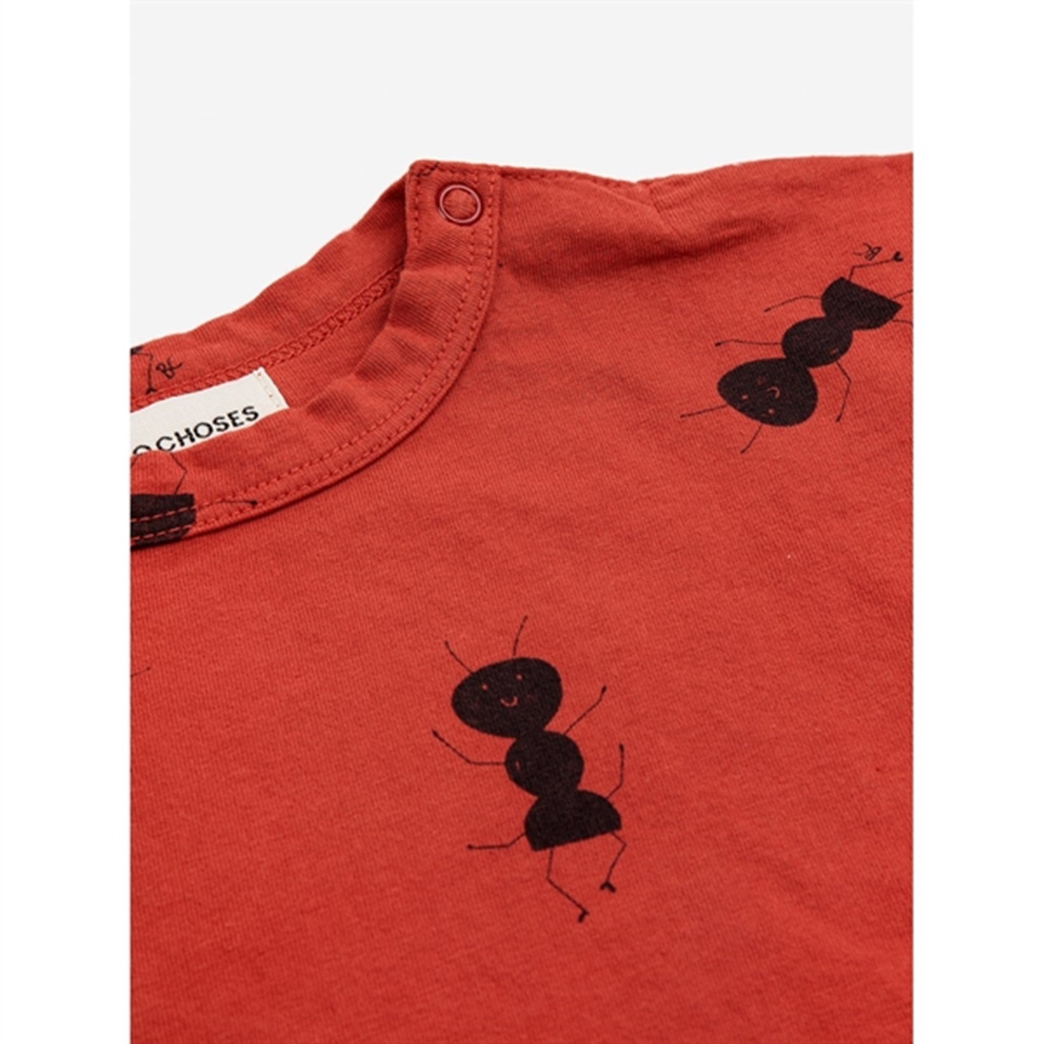 Bobo Choses Baby Ant All Over T-Shirt Burgundy Red 2