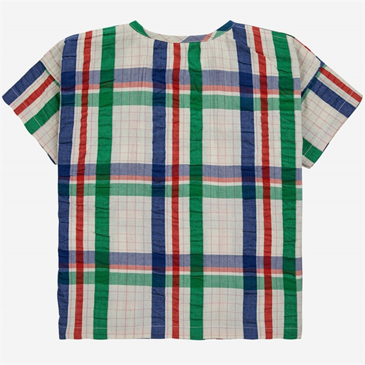 Bobo Choses Baby Madras Checks Woven Skjorte Short Sleeve Multicolor