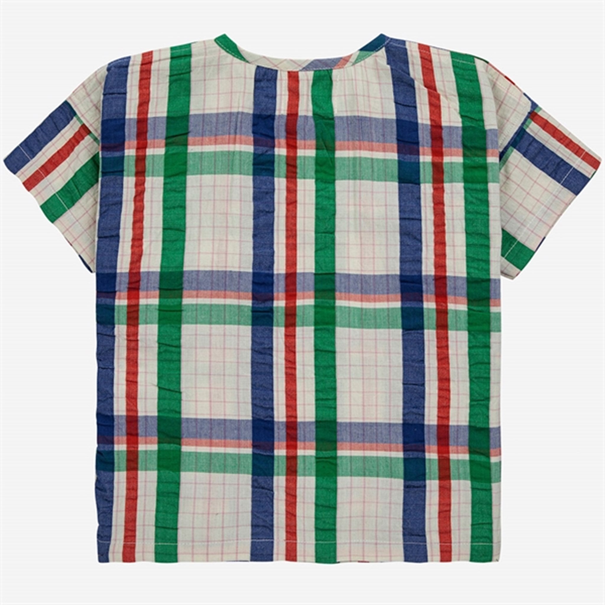 Bobo Choses Baby Madras Checks Woven Skjorte Short Sleeve Multicolor 7