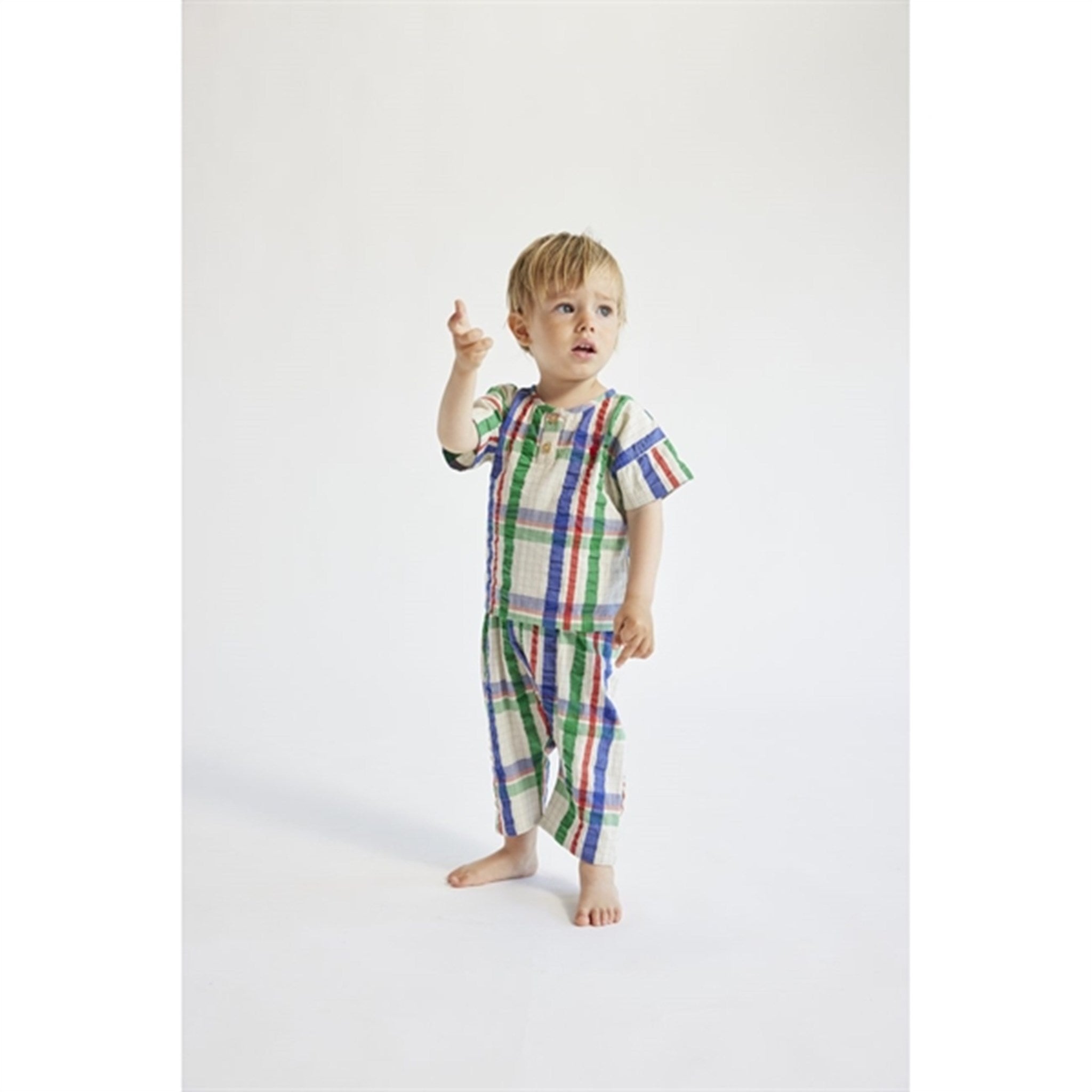 Bobo Choses Baby Madras Checks Woven Skjorte Short Sleeve Multicolor 3