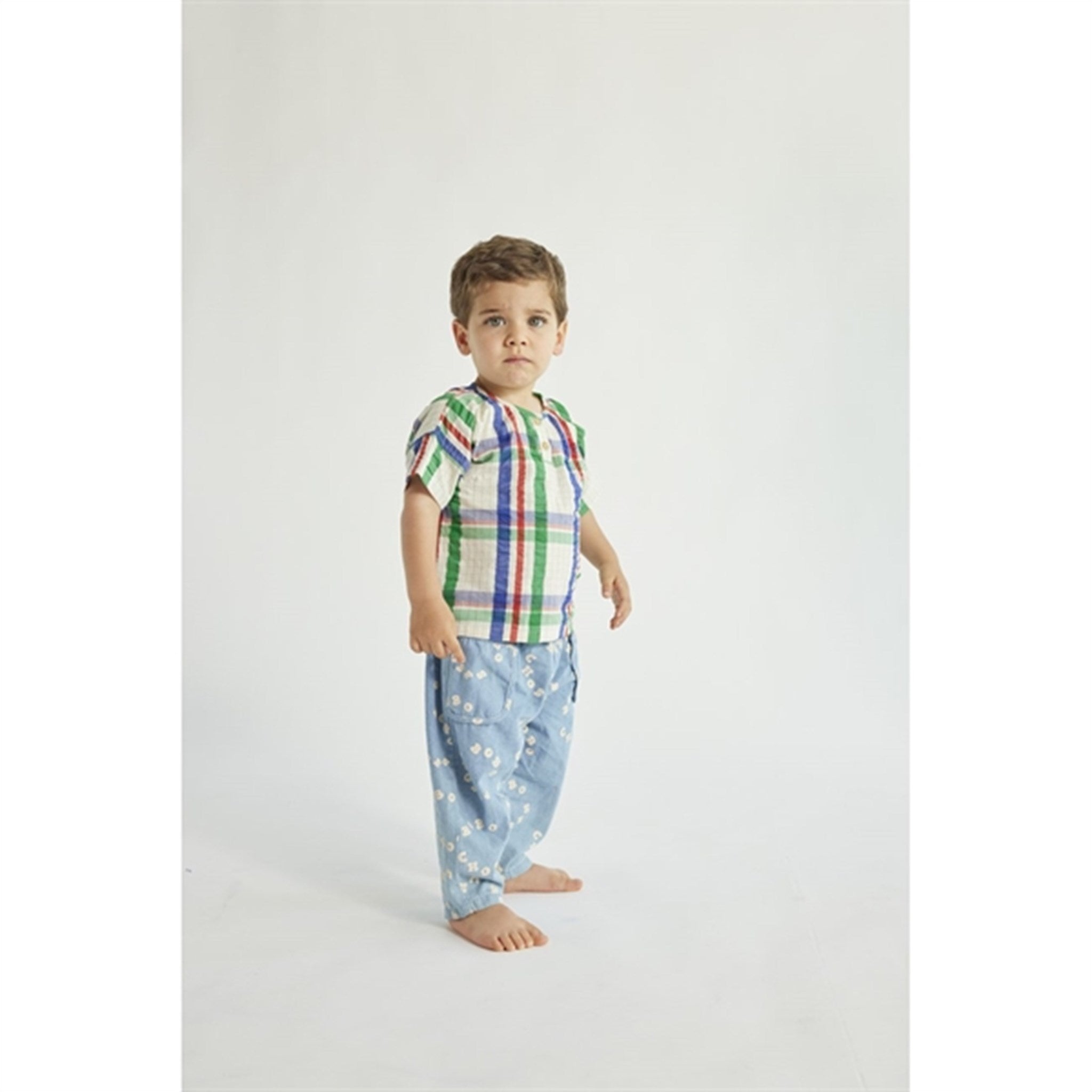 Bobo Choses Baby Madras Checks Woven Skjorte Short Sleeve Multicolor 4