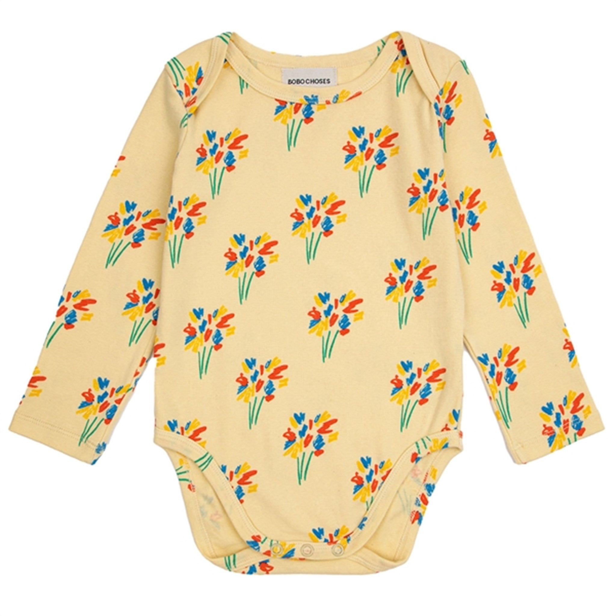 Bobo Choses Baby Fireworks All Over Body Long Sleeve Light Yellow