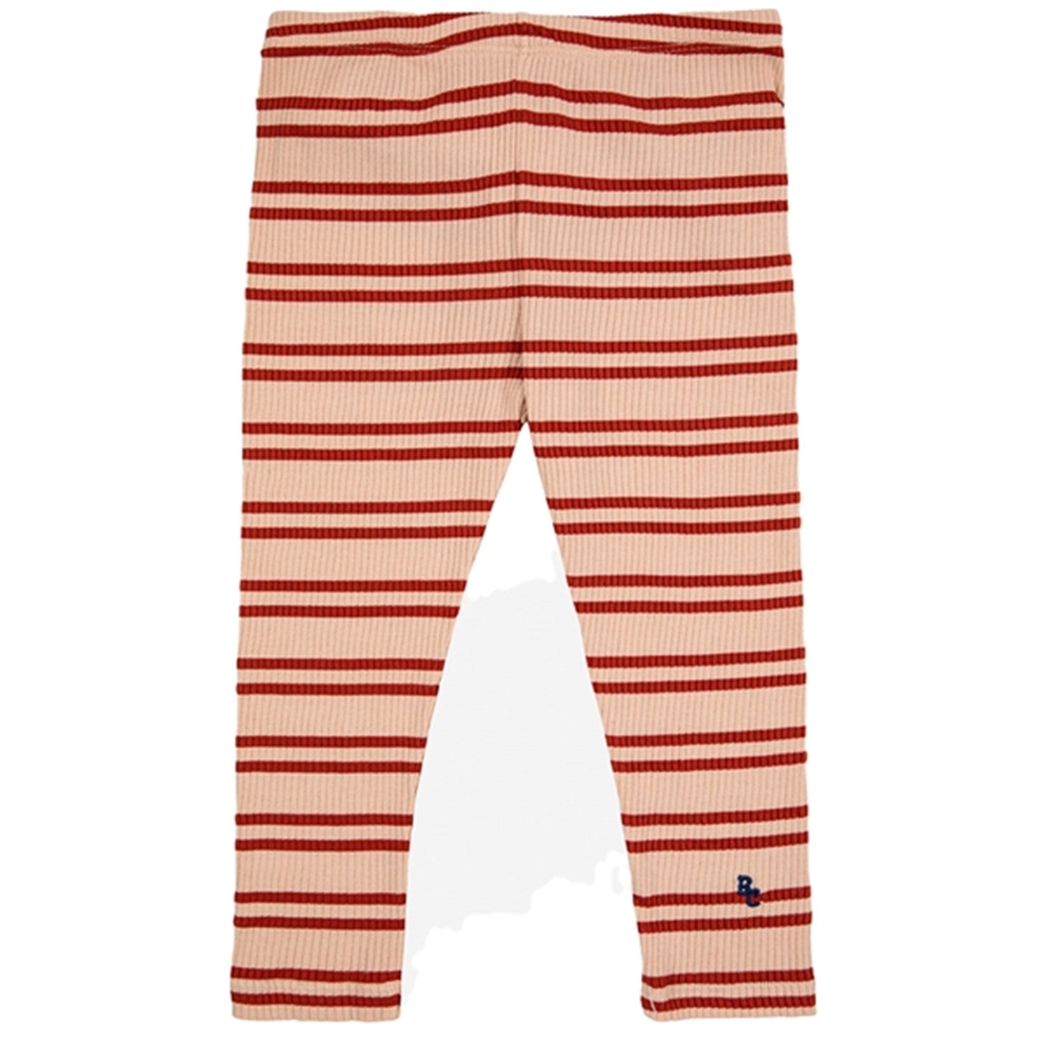Bobo Choses Baby Red Stripes Leggings Offwhite