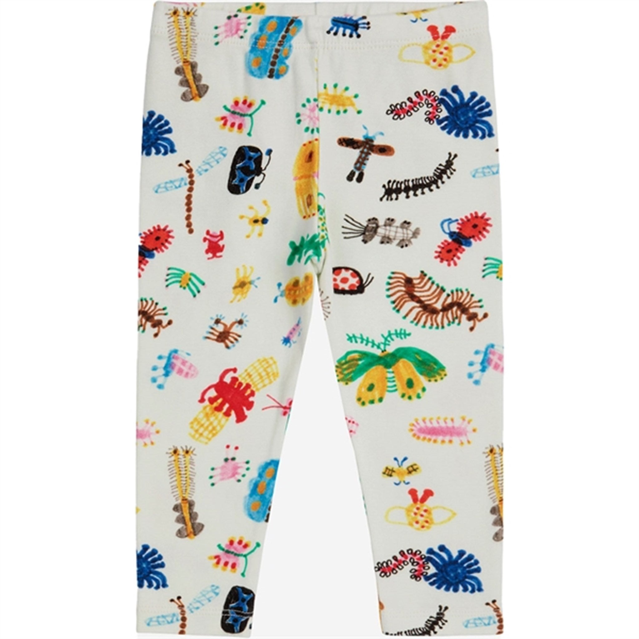 Bobo Choses Baby Funny Insects All Over Leggings Offwhite
