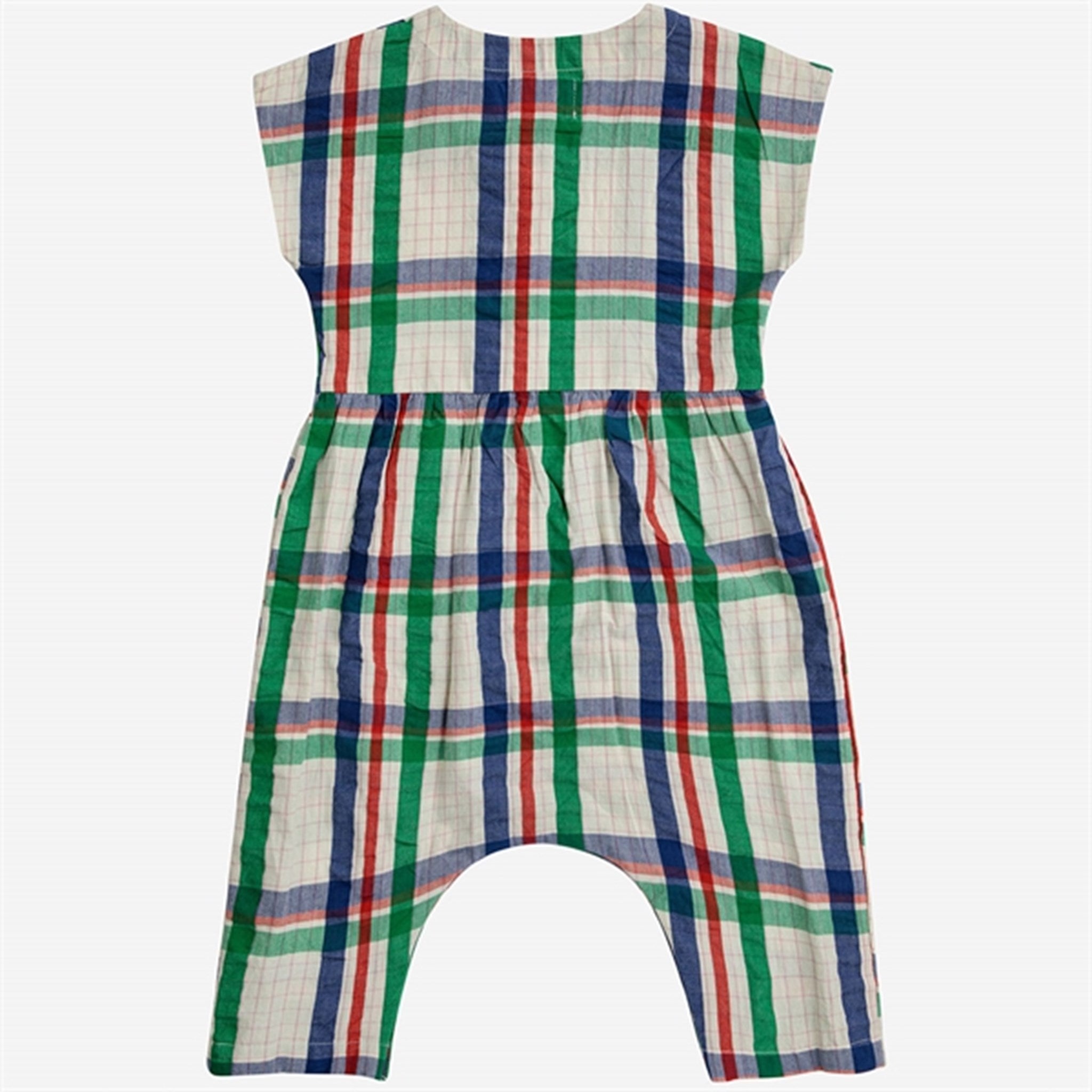 Bobo Choses Baby Madras Checks Woven Overall Short Sleeve Multicolor 6