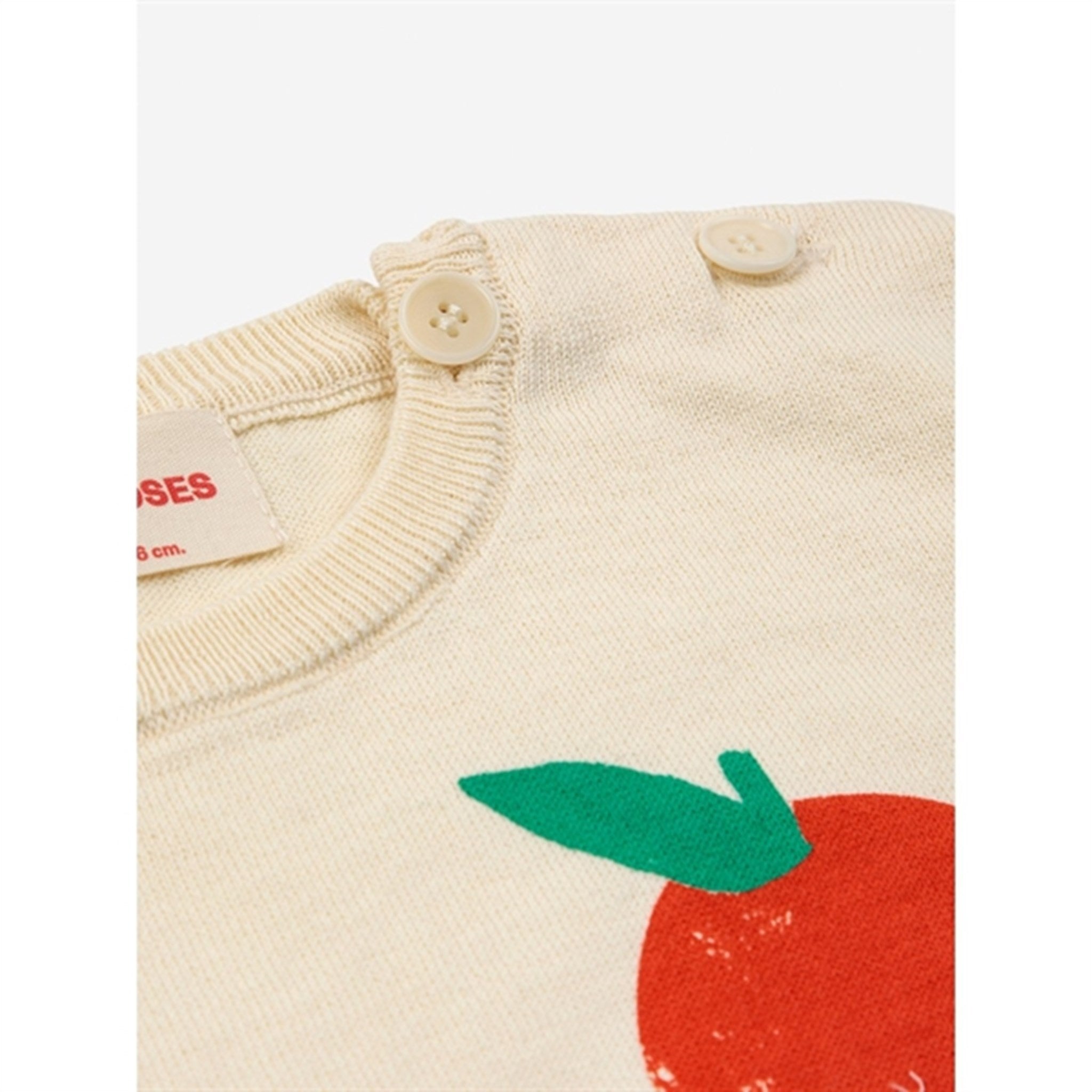 Bobo Choses Baby Tomato Knitted T-Shirt Offwhite 2