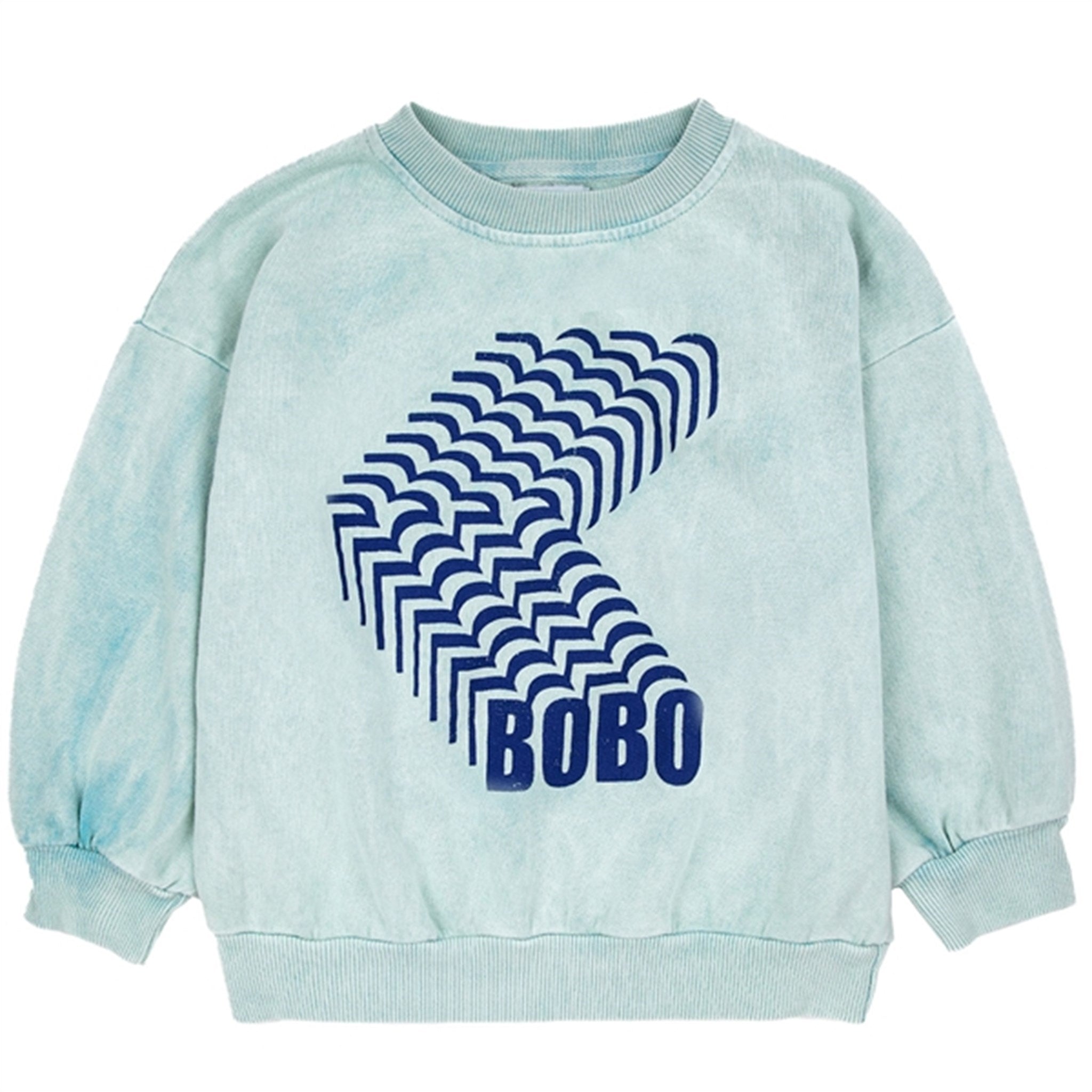 Bobo Choses Bobo Shadow Sweatshirt Round Neck Navy Blue