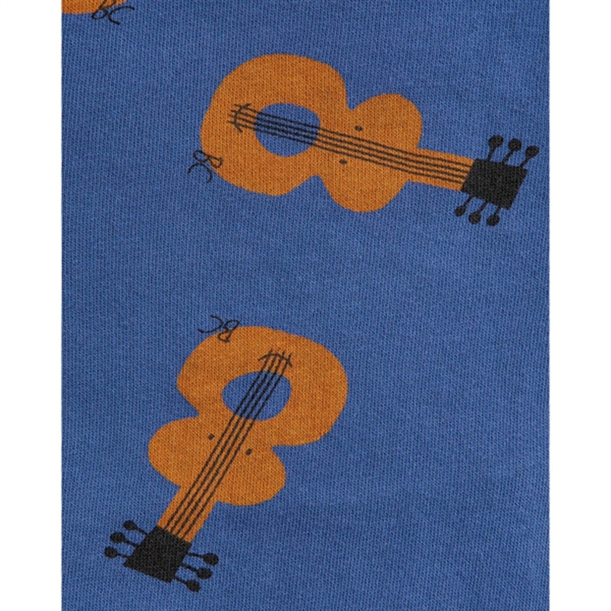 Bobo Choses Acoustic Guitar All Over Zipped Hoodie Navy Blue 7