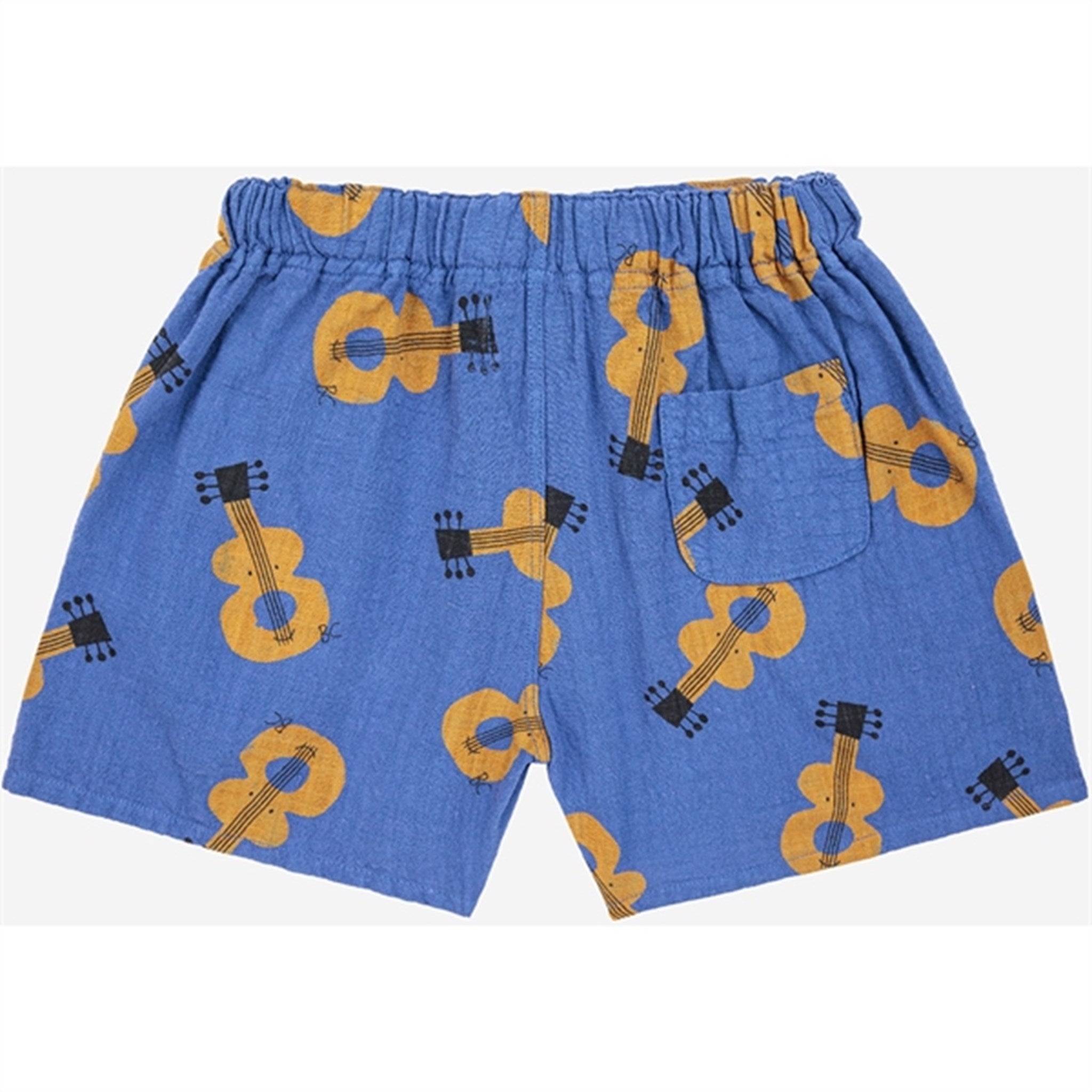 Bobo Choses Acoustic Guitar All Over Woven Shorts Navy Blue 2