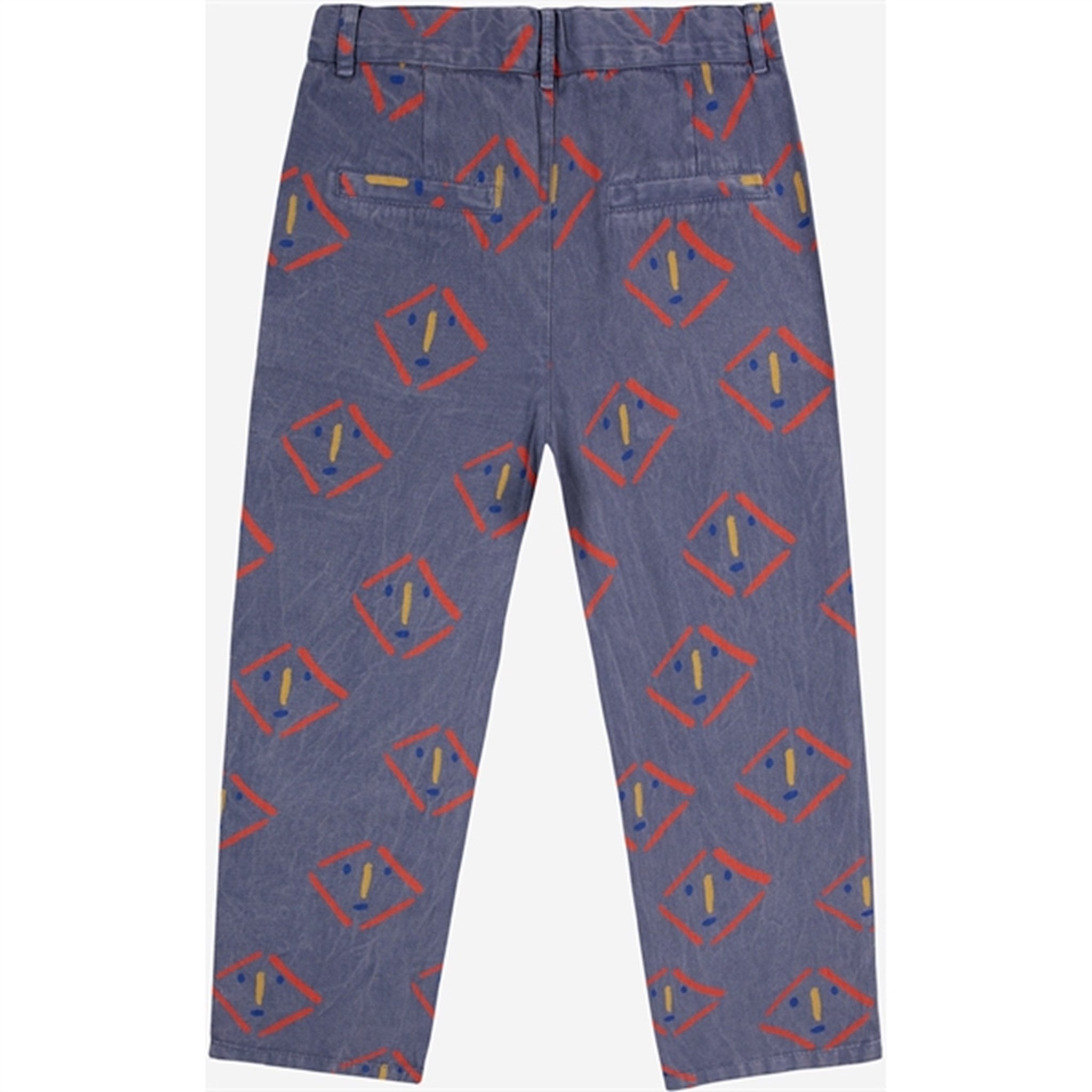 Bobo Choses Masks All Over Chino Bukser Prussian Blue 2