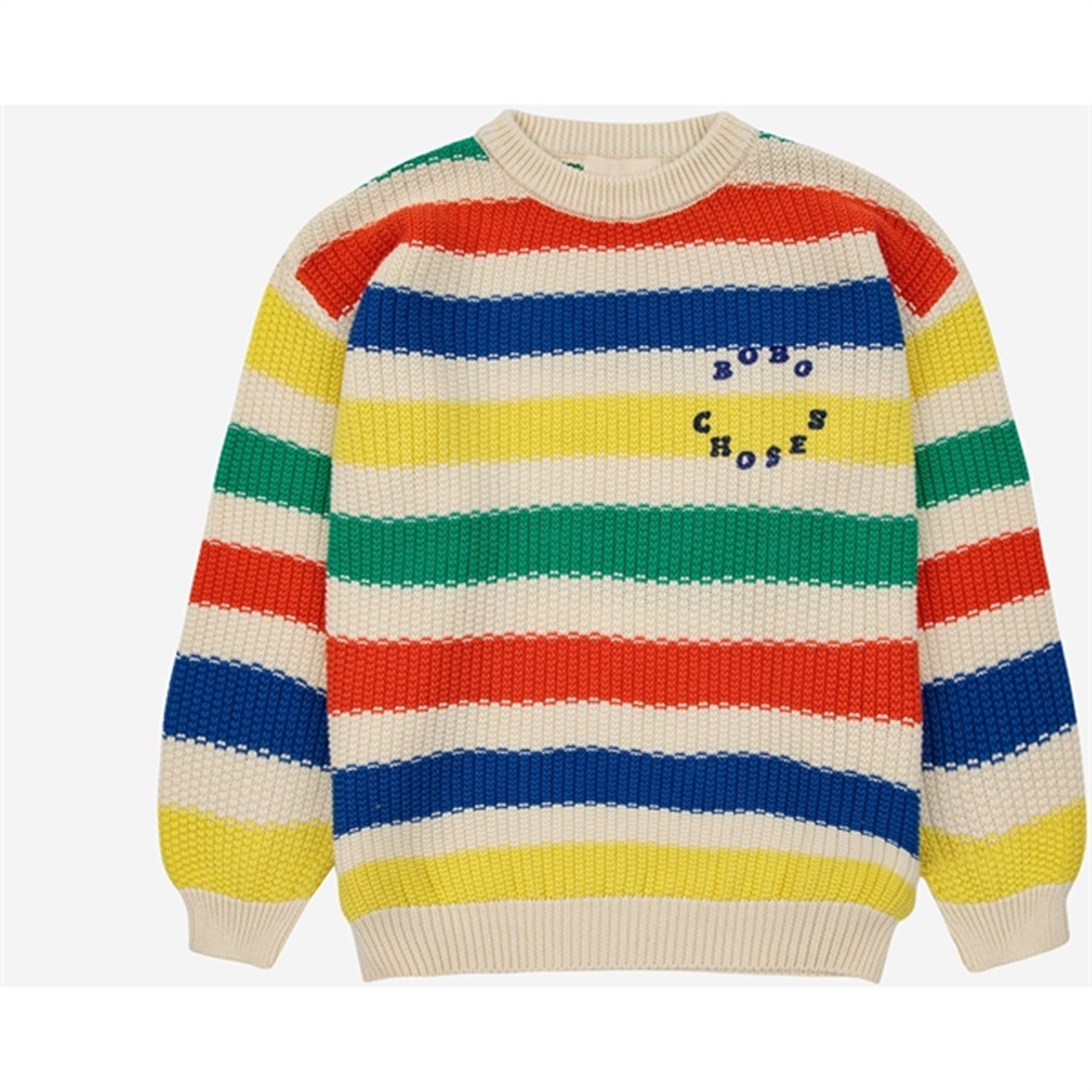 Bobo Choses Multicolor Stripes Sweater Round Neck Multicolor