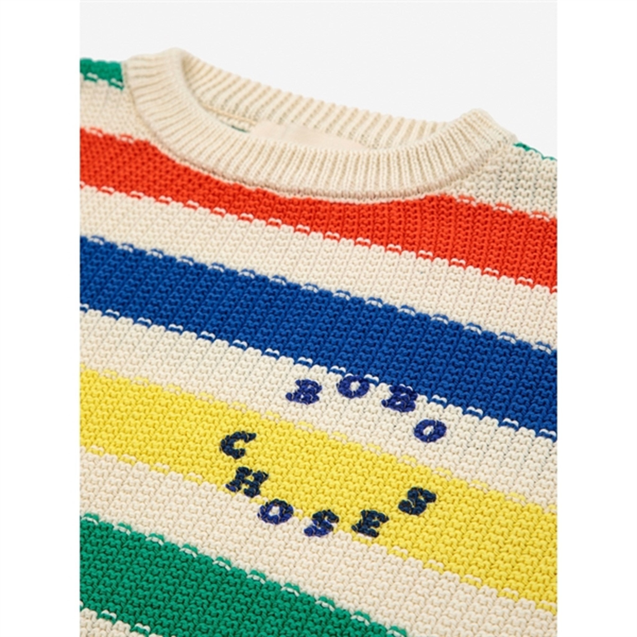 Bobo Choses Multicolor Stripes Sweater Round Neck Multicolor 2
