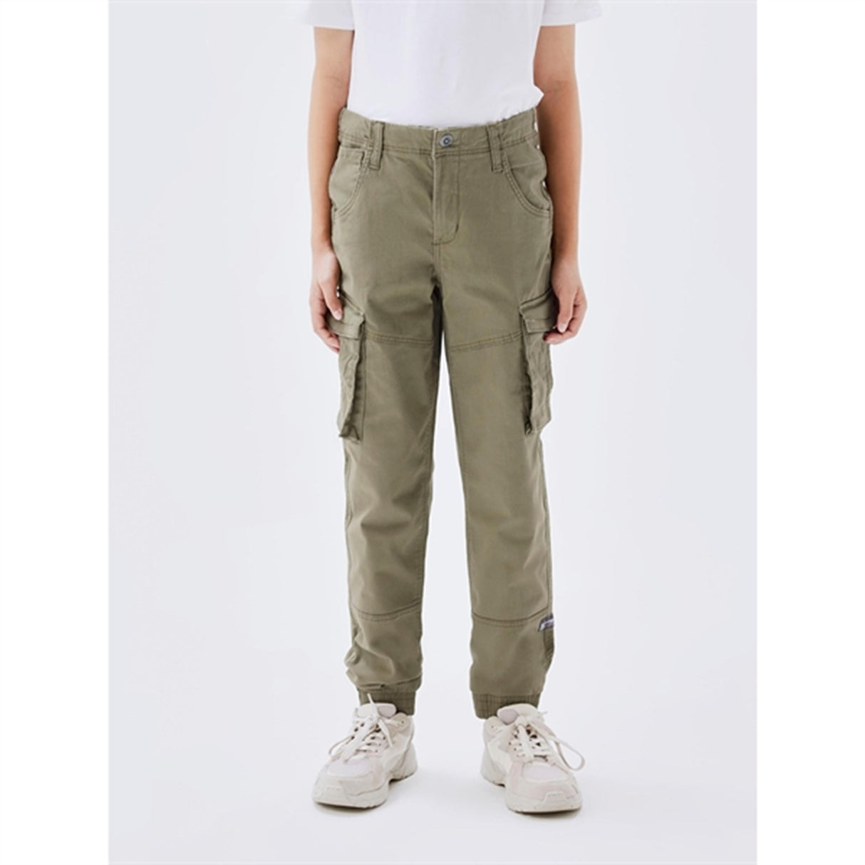 Name it Deep Lichen Green Ryan Cargo Twill Bukser Noos