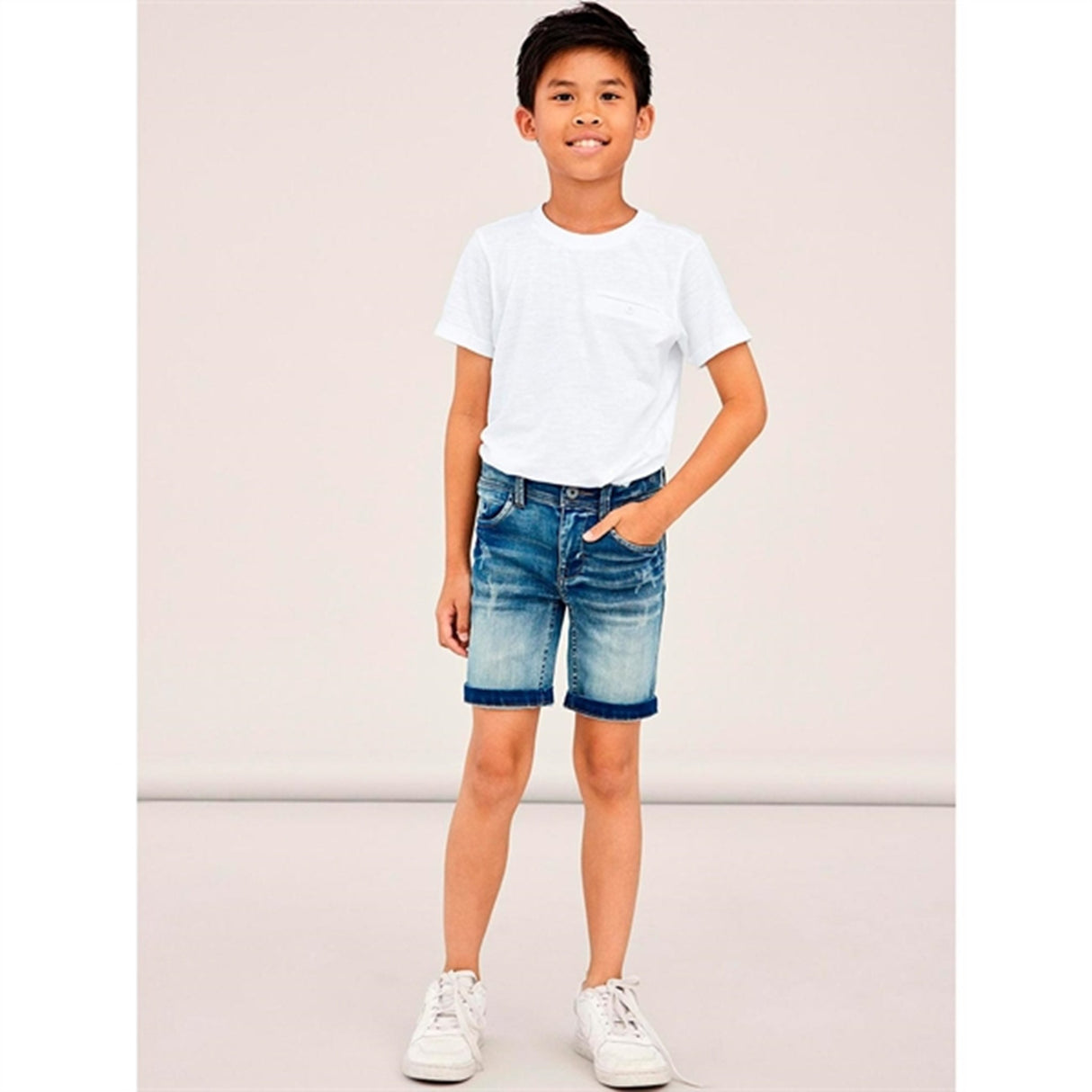 Name it Medium Blue Denim Theo Hayer Noos Shorts