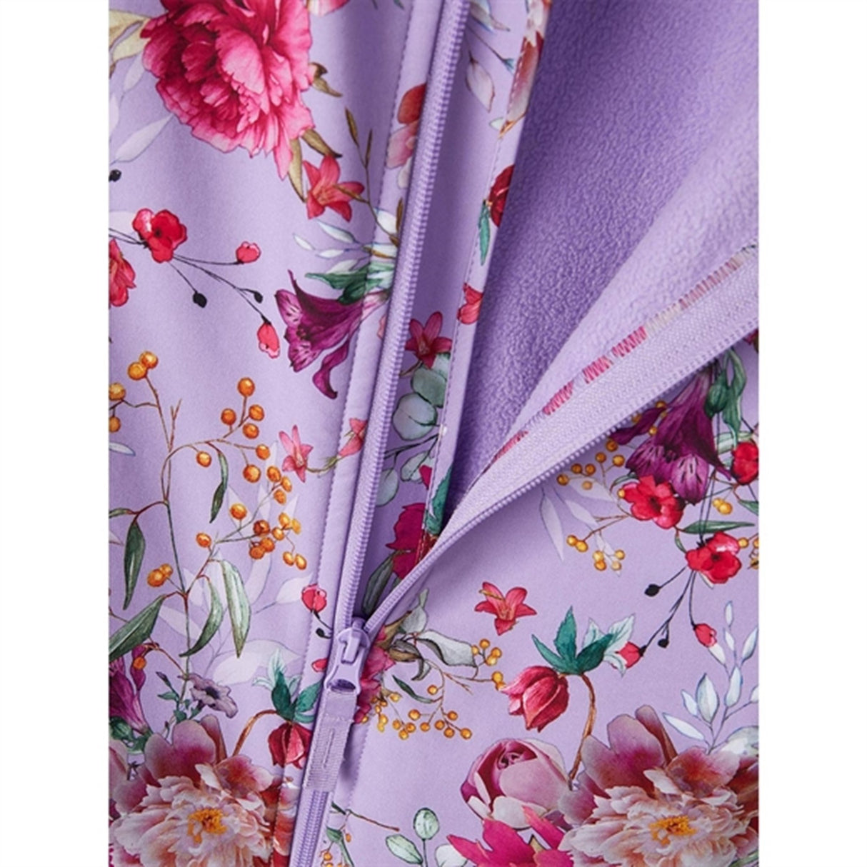 Name it Sand Verbena Alfa Softshell Dragt Floral Noos