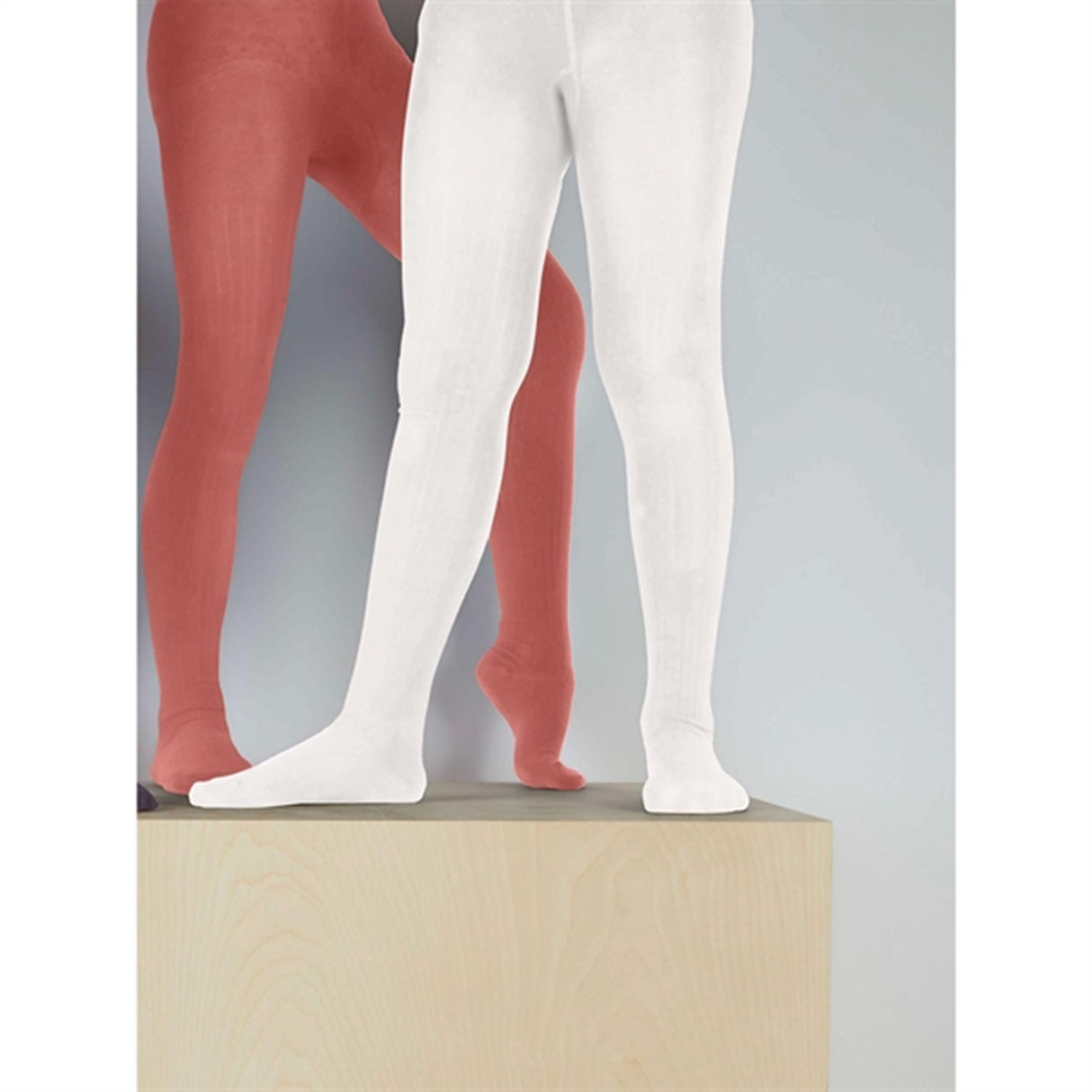 Name it White Alyssum Rib Strømpebukser 2-pak Noos