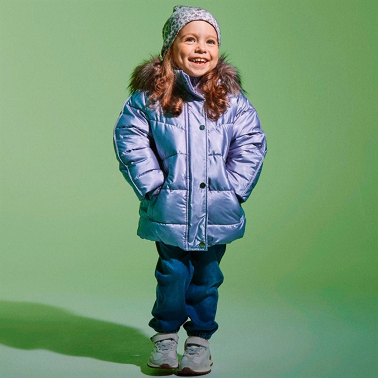 Name it Lavender Gray Maggy Puffer Jakke