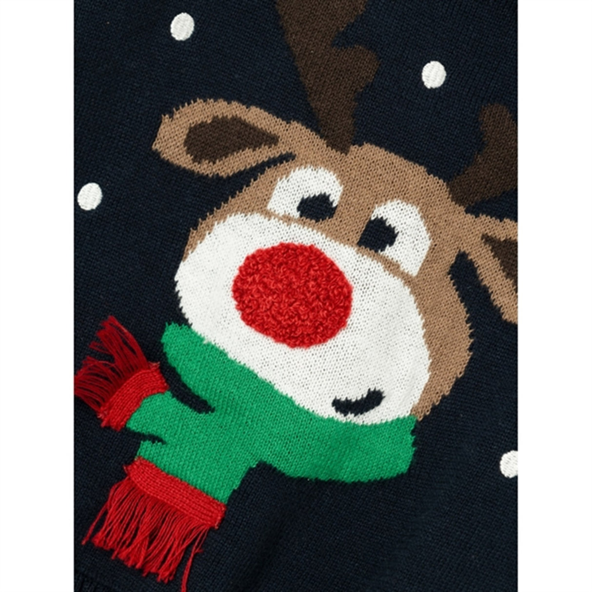 Name it Dark Sapphire Rodeer Striktrøje