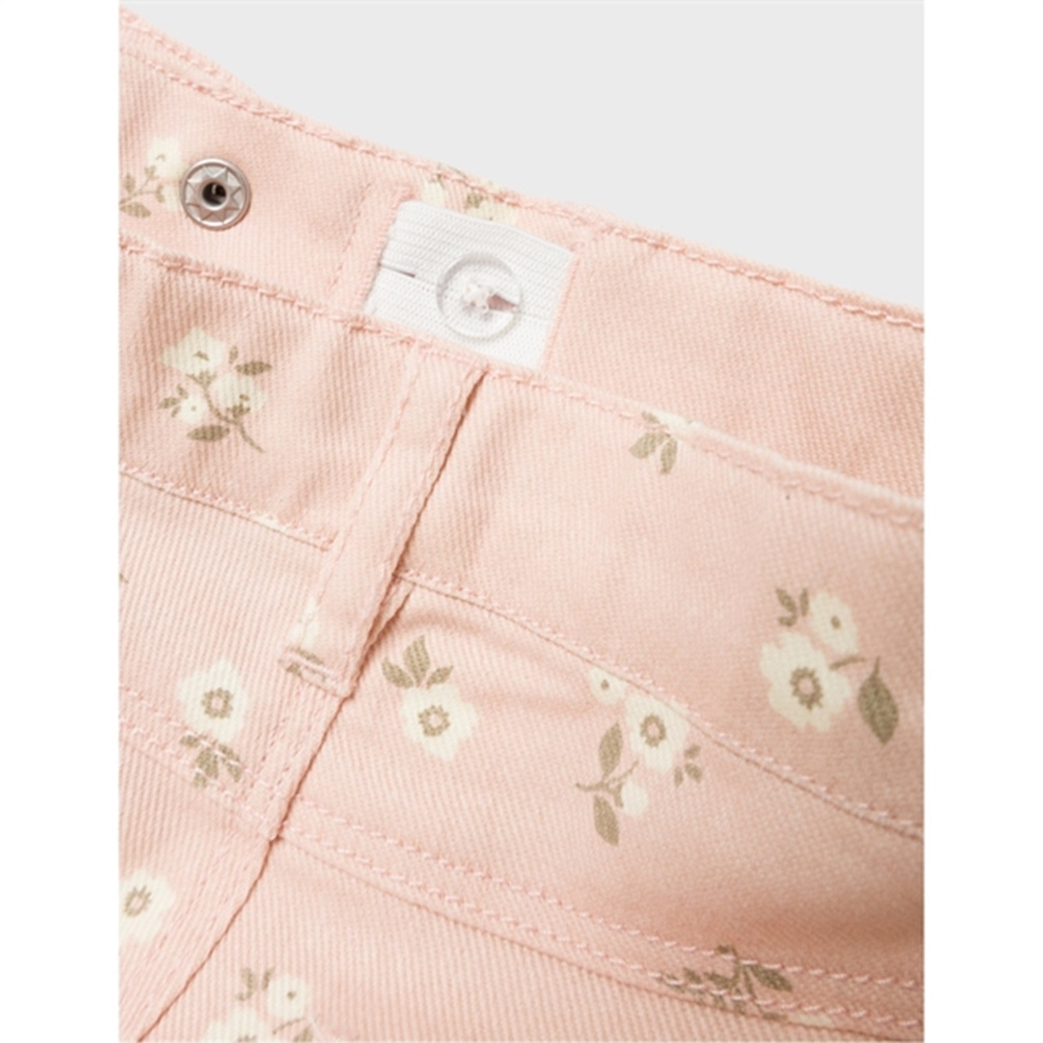 Name it Sepia Rose Floral Rose Straight Twill Bukser 2