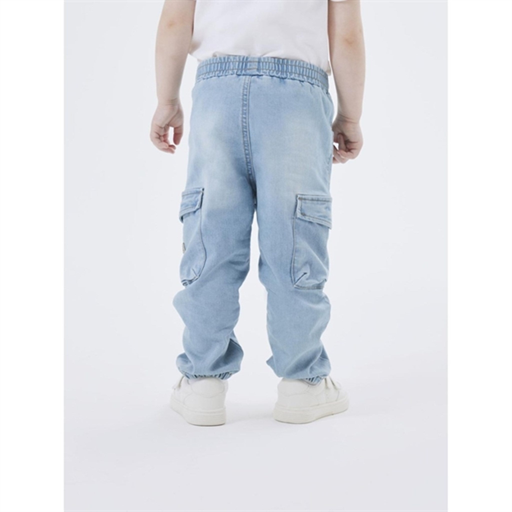 Name it Medium Blue Denim Ben Baggy Cargo Jeans Noos 3