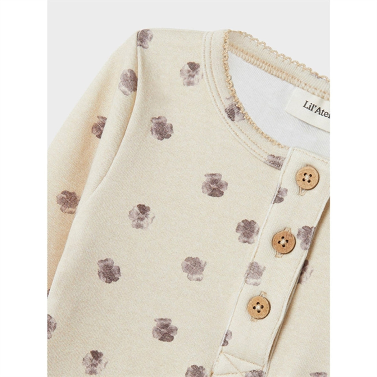 Lil'Atelier Fog Flower Gaya Slim Bluse