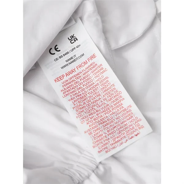 Name it Bright White Zilu IV Solhat m. Øreklapper