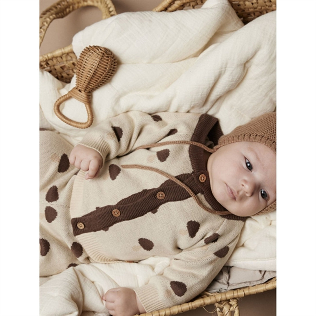 Lil'Atelier Wood Ash Saran Strik Cardigan