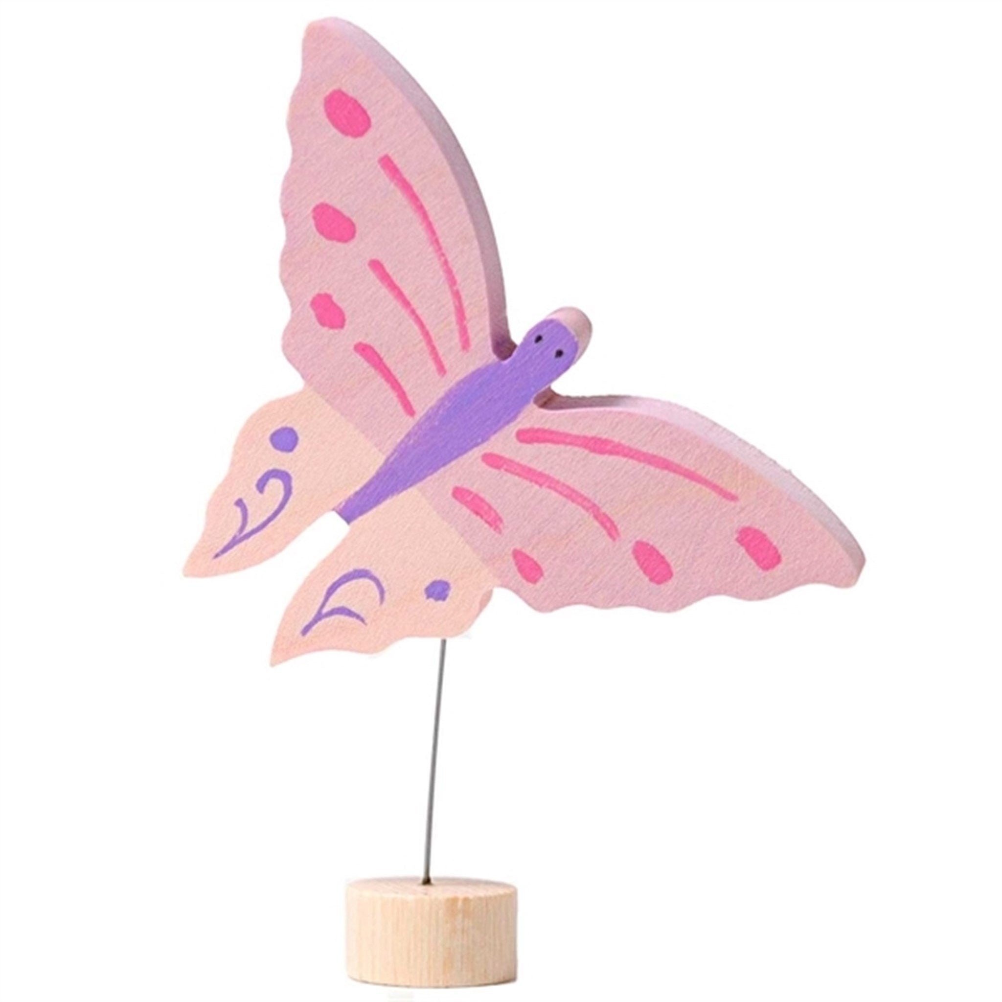 GRIMM´S Dekorativ Figur Pink Sommerfugl
