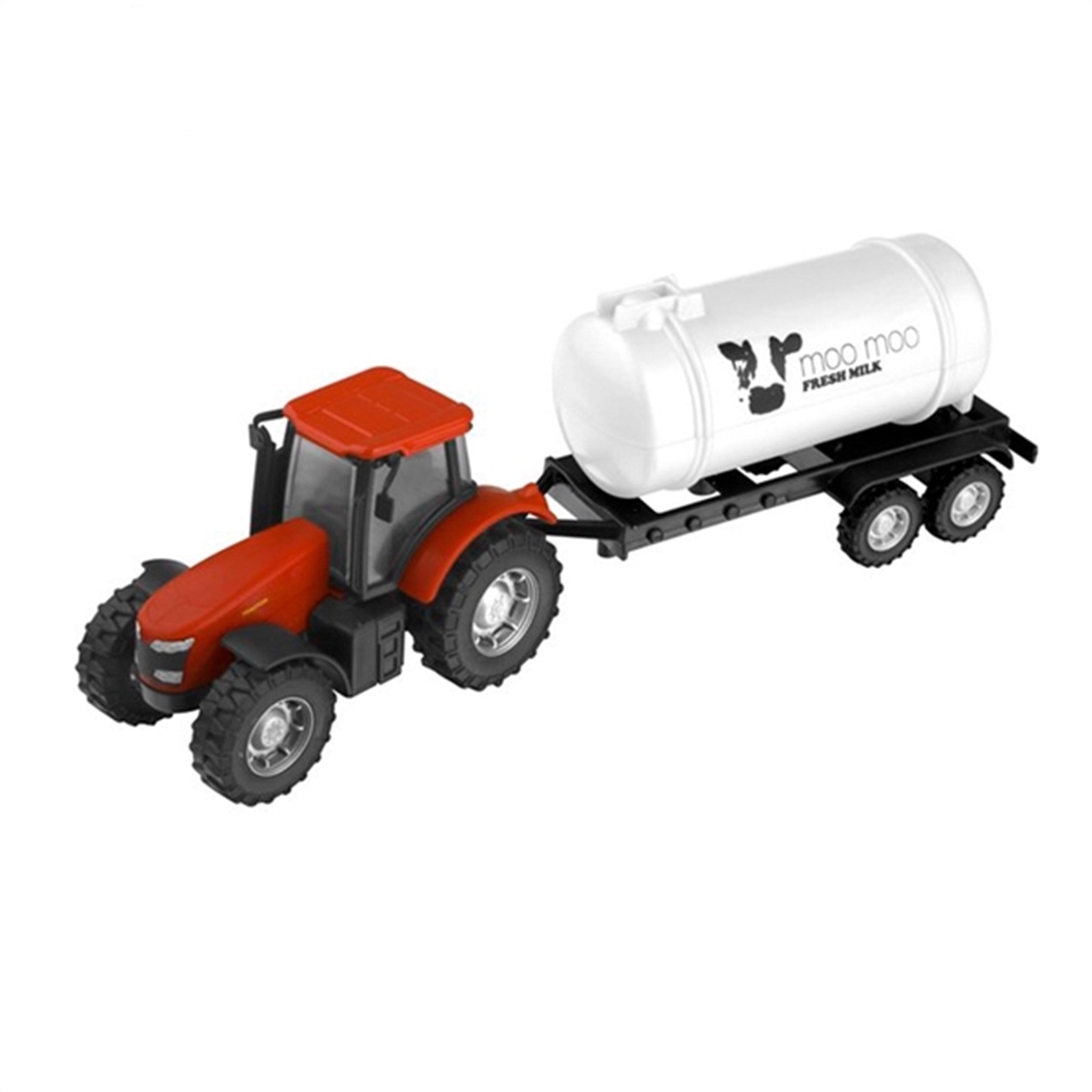 Teamsterz Tractor og Trailer Rød Mælketank