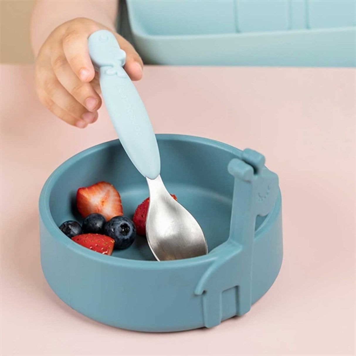 Done by Deer Peekaboo Første Måltidssæt Deer Friends Blue