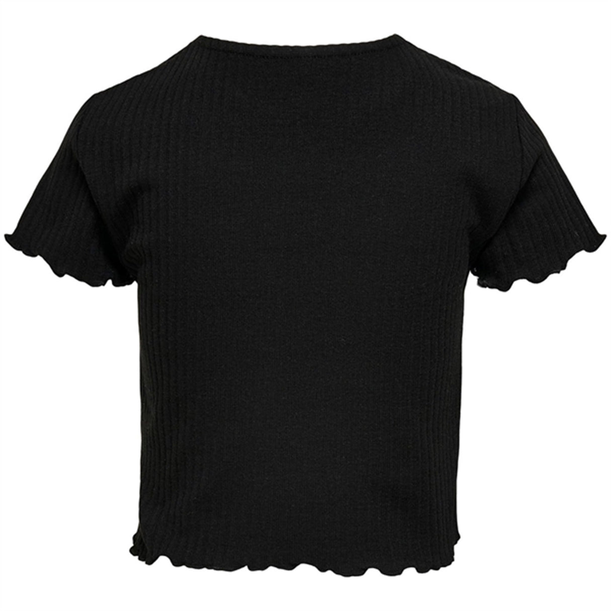 Kids ONLY Black Nella Crop T-shirt Noos