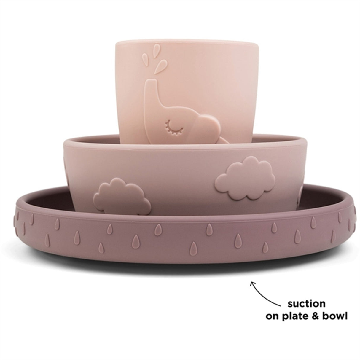 Done by Deer Stick&Stay Spisesæt Deer Friends Pudder