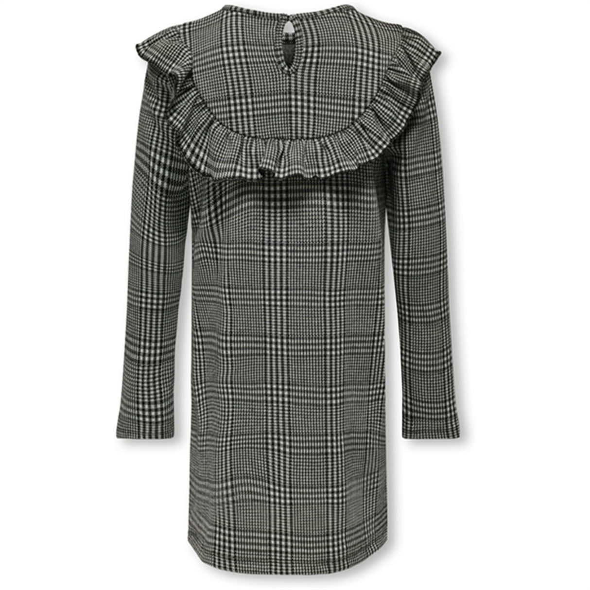 Kids ONLY Black Meduim Grey Allen Check Kjole