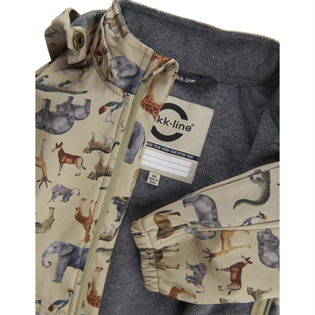 Mikk-Line Softshell Jakke Olive Gray