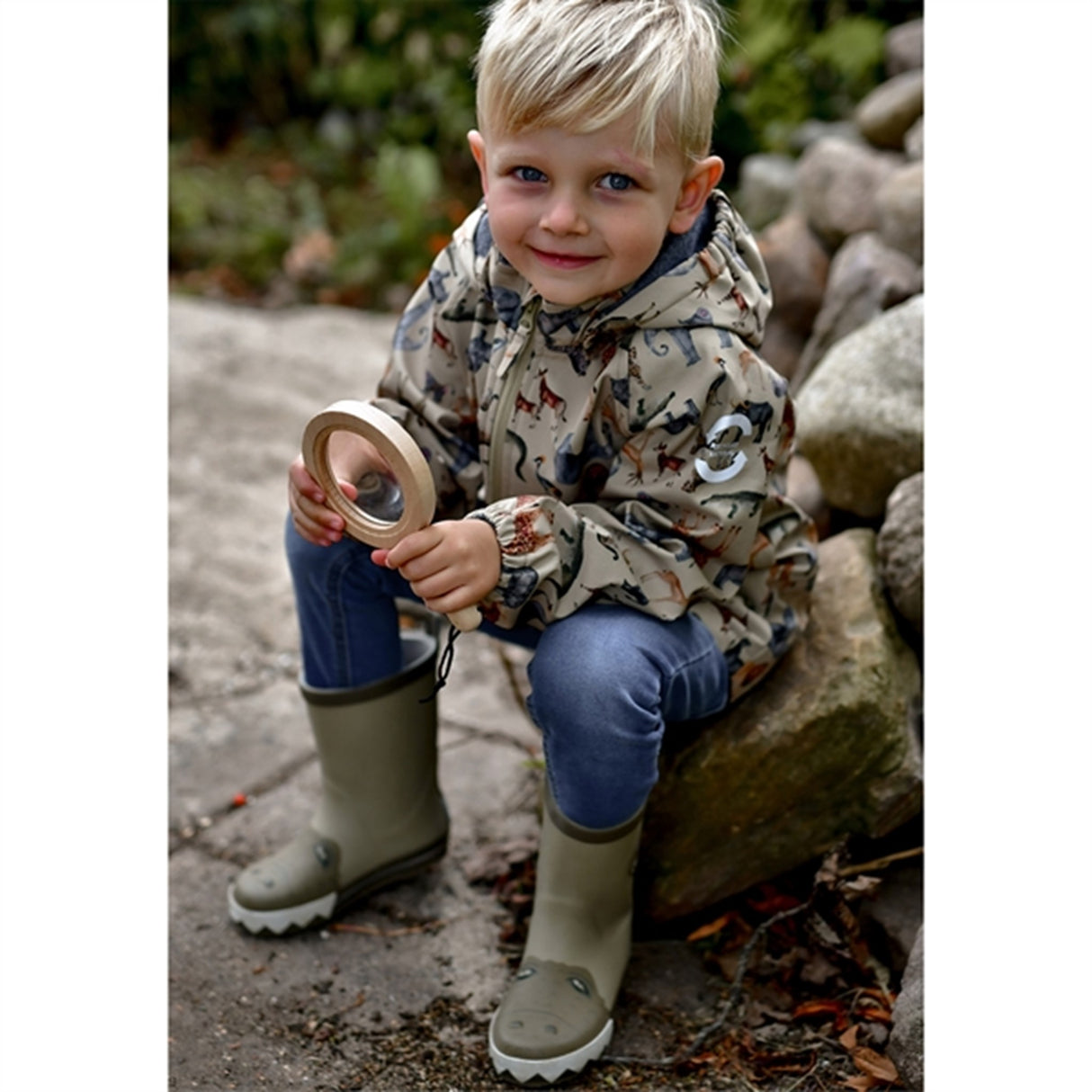 Mikk-Line Softshell Jakke Olive Gray