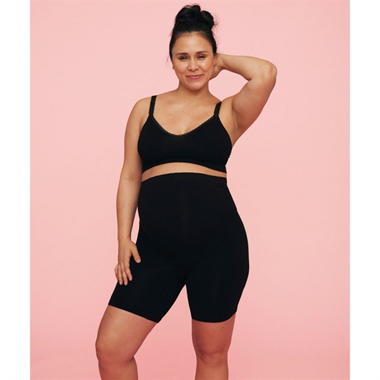 momkind Belly Support Shorts Black