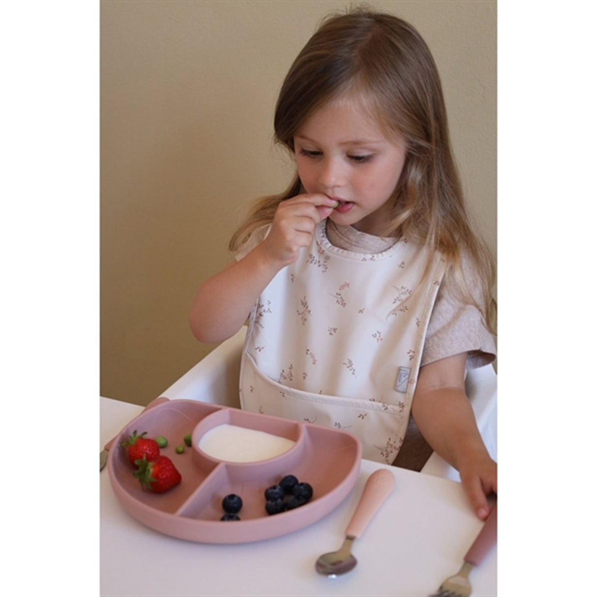 Cam Cam Copenhagen Flower Opdelt Tallerken Dusty Rose