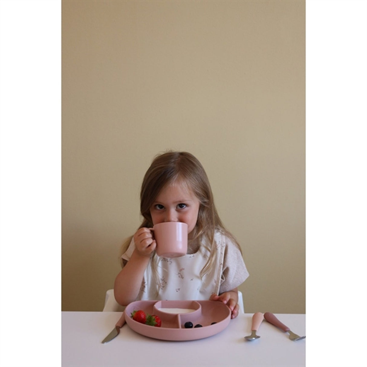 Cam Cam Copenhagen Flower Opdelt Tallerken Dusty Rose