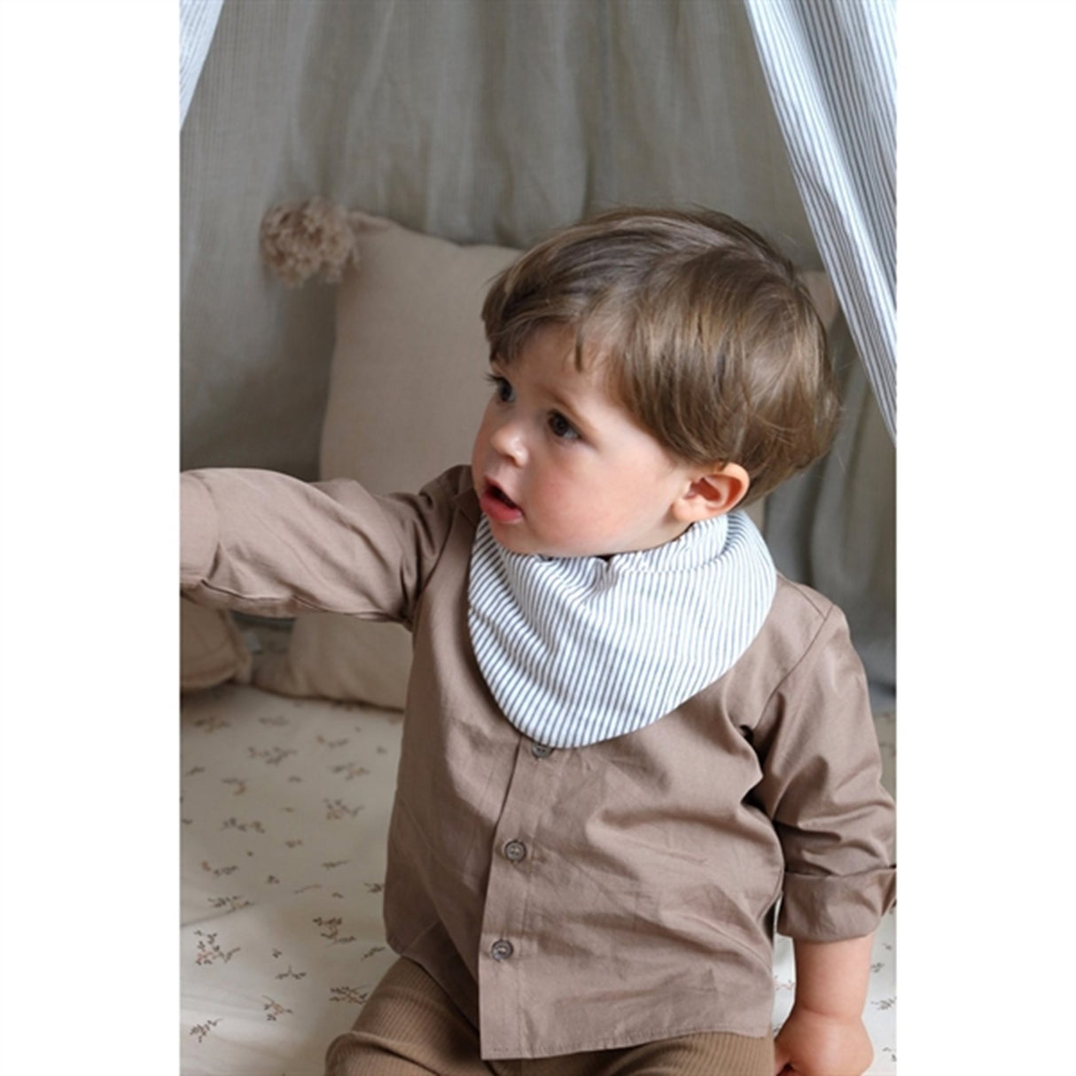 Cam Cam Copenhagen Bandana Savlesmæk 2-pak Classic Stripes Blue