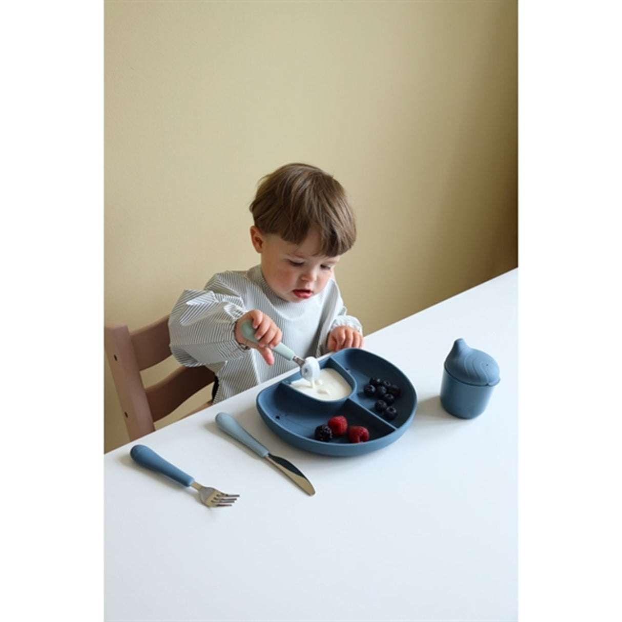 Cam Cam Copenhagen Rainbow Opdelt Tallerken Midnight Blue