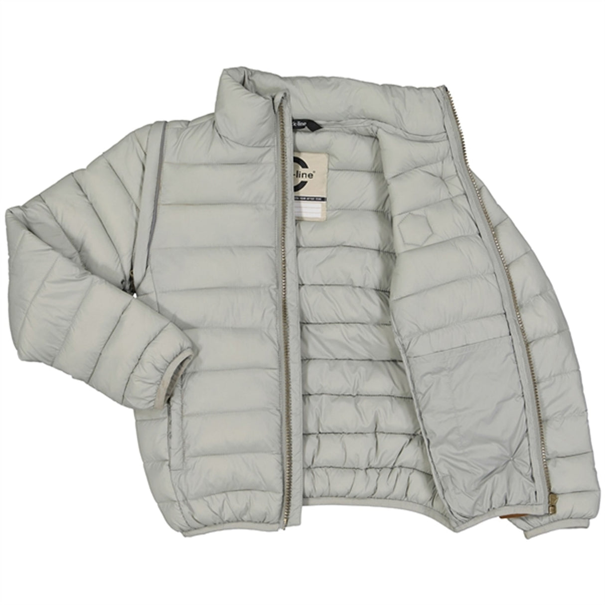 Mikk-Line Nylon puffer 2i1 Jakke Neutral Gray