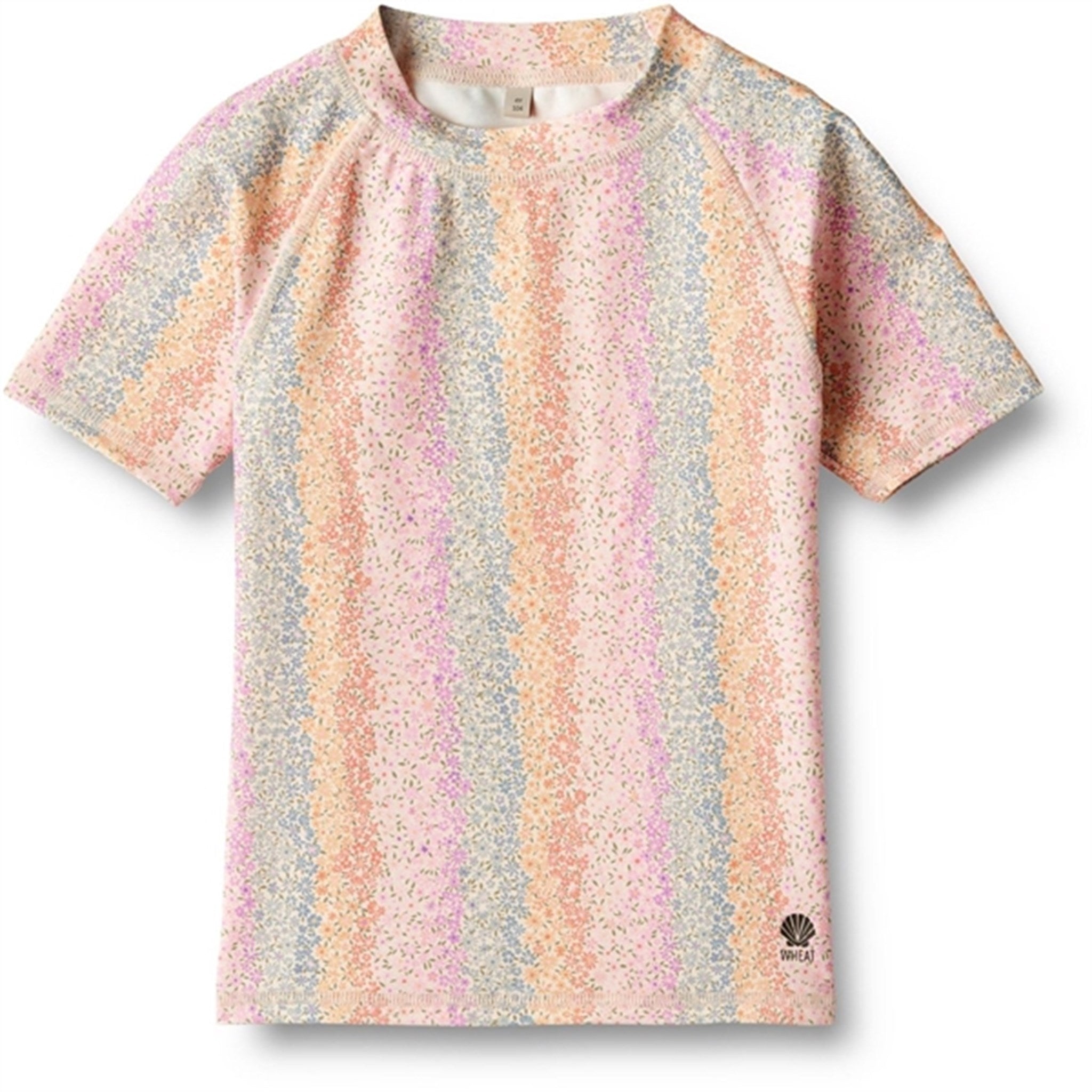 Wheat Rainbow Flowers Bade T-shirt Jackie