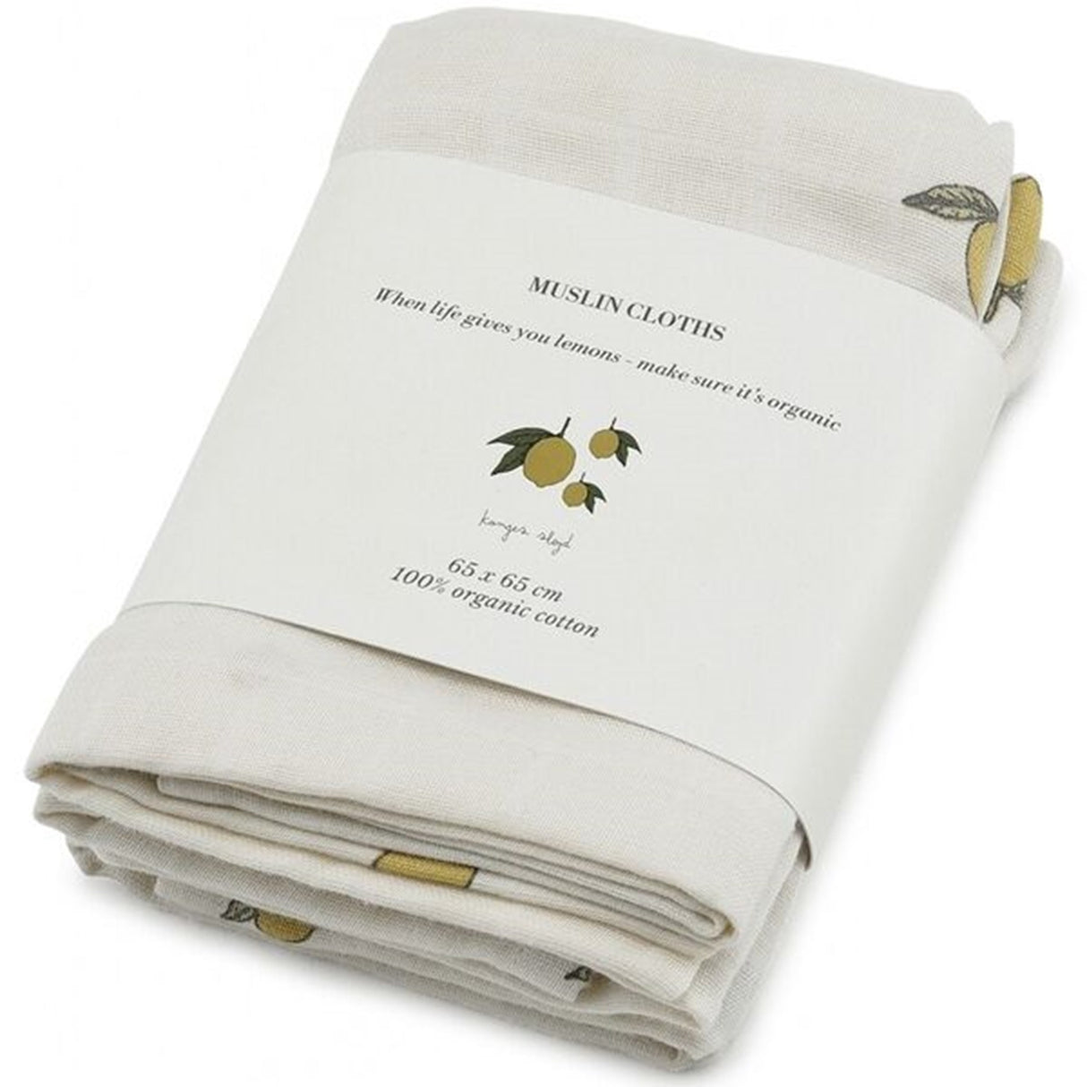 Konges Sløjd Stofbleer 3-Pak Lemon NOOS