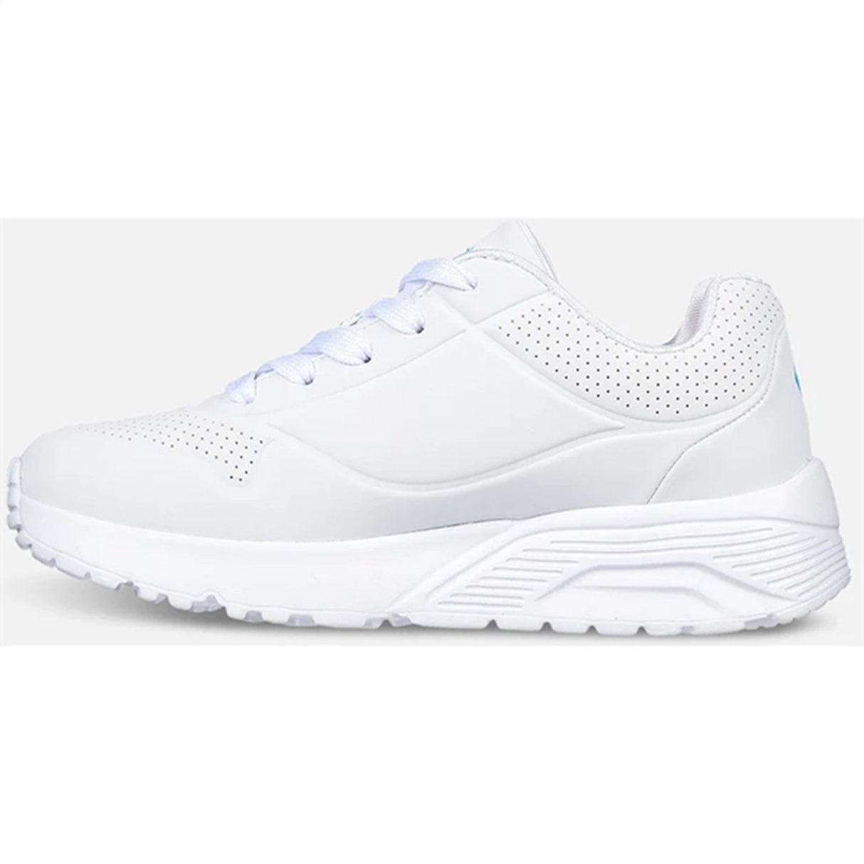 Skechers Girls Uno Sneakers Lite Spread The Love White Multicolor
