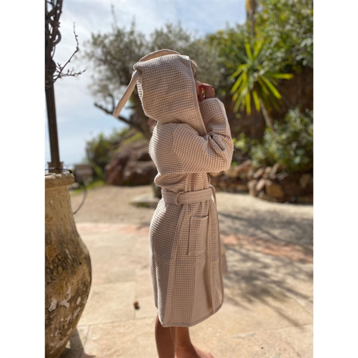 Vanilla COPENHAGEN Badekåbe Waffle Oyster Grey