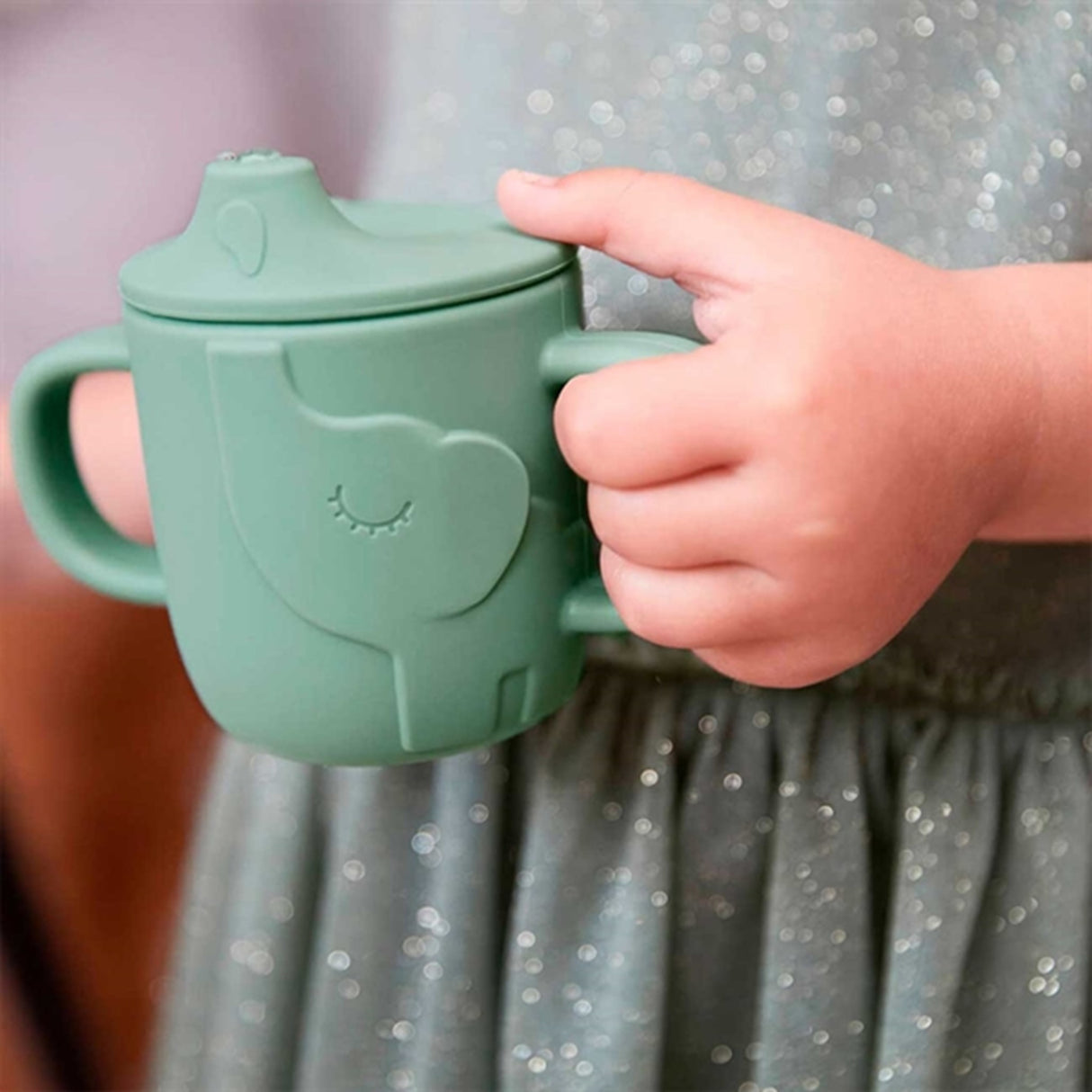 Done by Deer Peekaboo Tud/Snack Kop Sæt Deer Friends Green