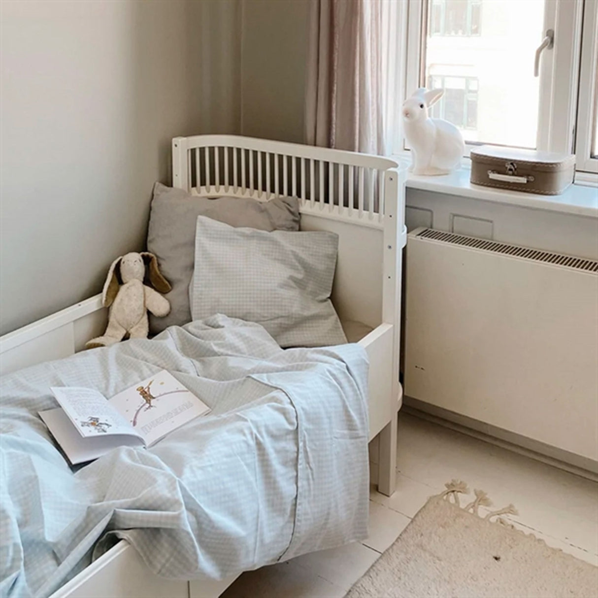 lalaby Gingham Klassisk Blue Sengetøj